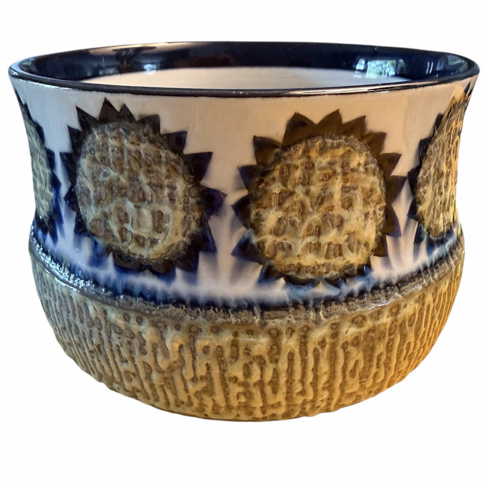 MCM Royal Copenhagen Tenera Sunflower Bowl Marianne Johnson 84/2796 Denmark