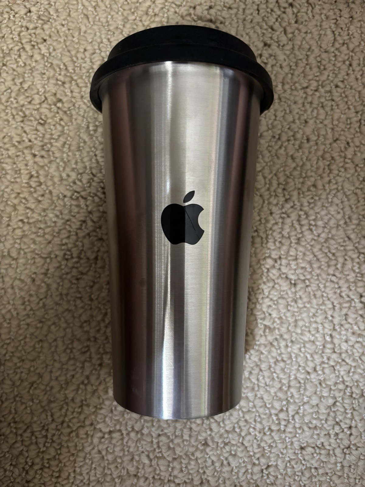 Apple Logo Employee Stainless Steel Tumbler With Silicone Lid New