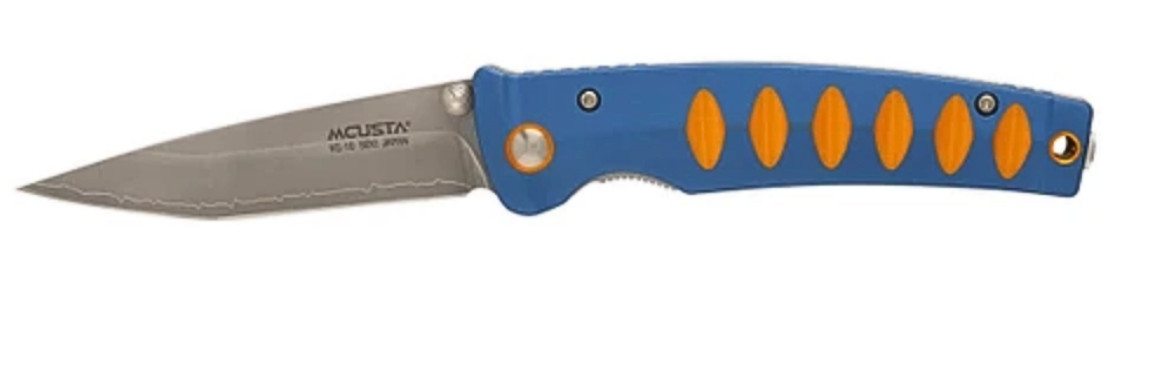 Mcusta MC-0044C Katana Series Seki Japan Blue/Orange VG-10 Folding Pocket Knife