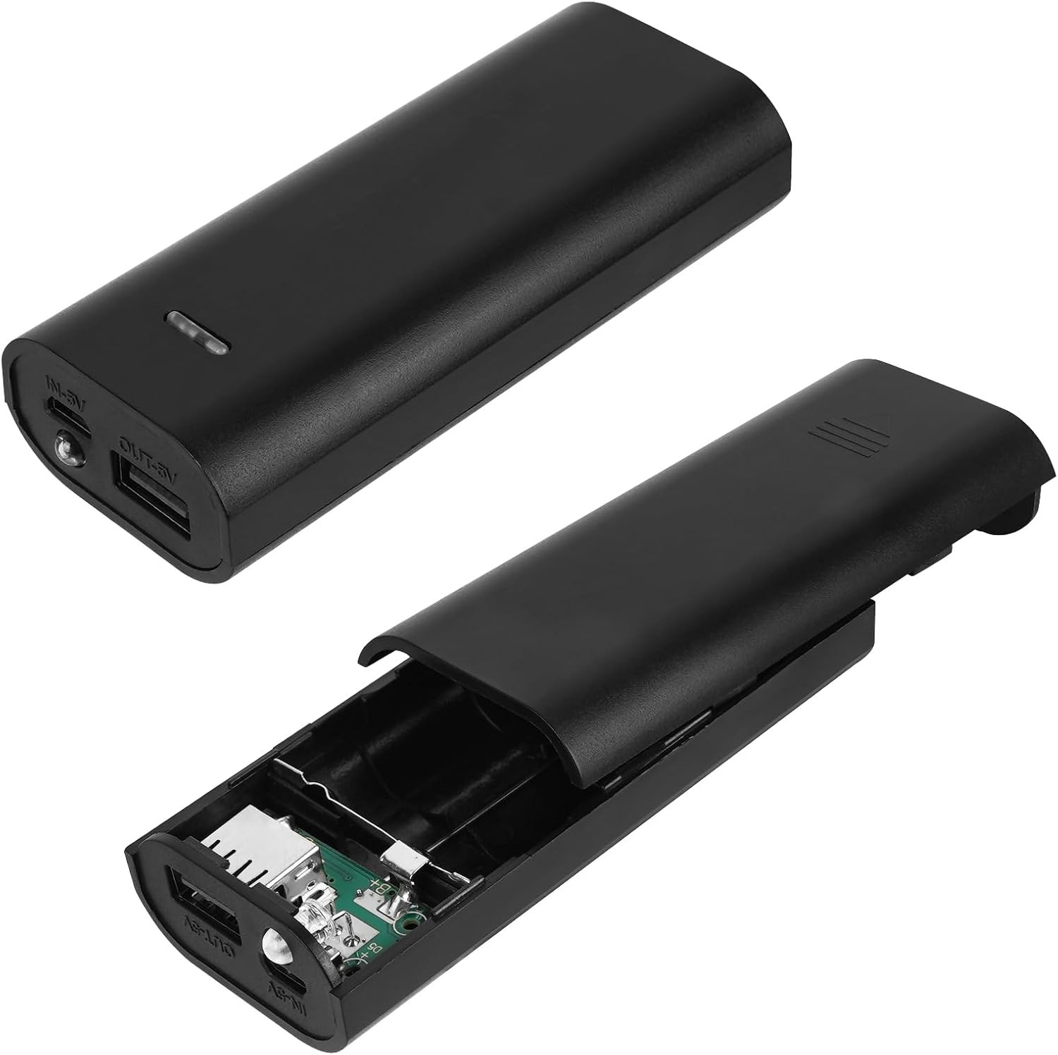 Secret Stash Diversion Safe Hidden Battery Bank (Black High-capacity) 