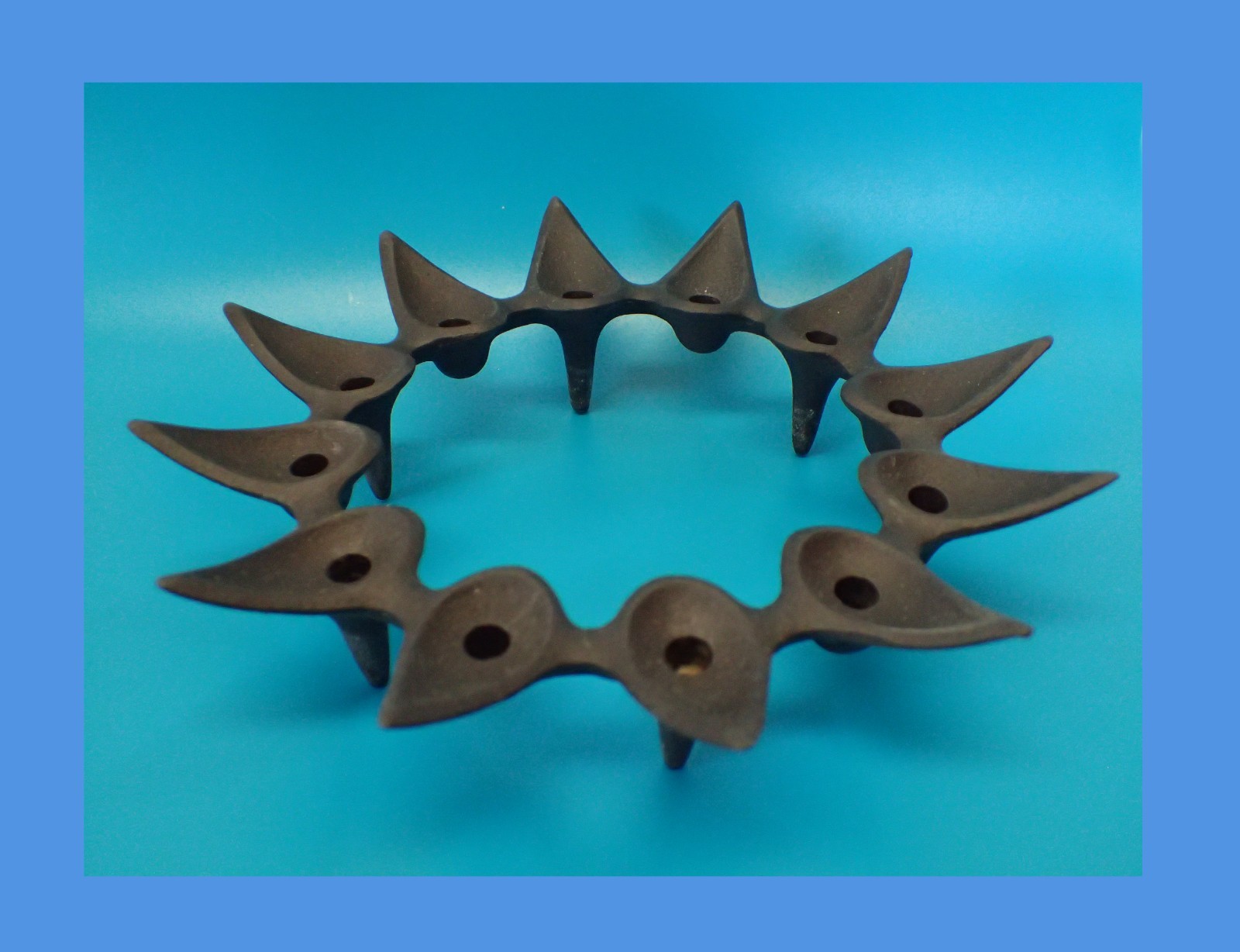 Vintage Dansk Cast Iron Starcluster Candle Holder