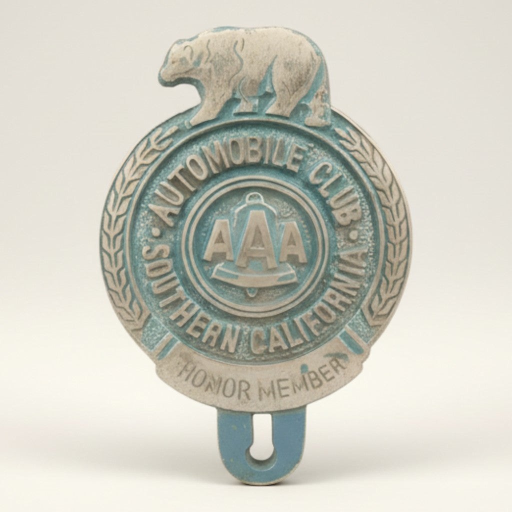 AAA Automobile Club 1902 Bear FOB License Plate Topper