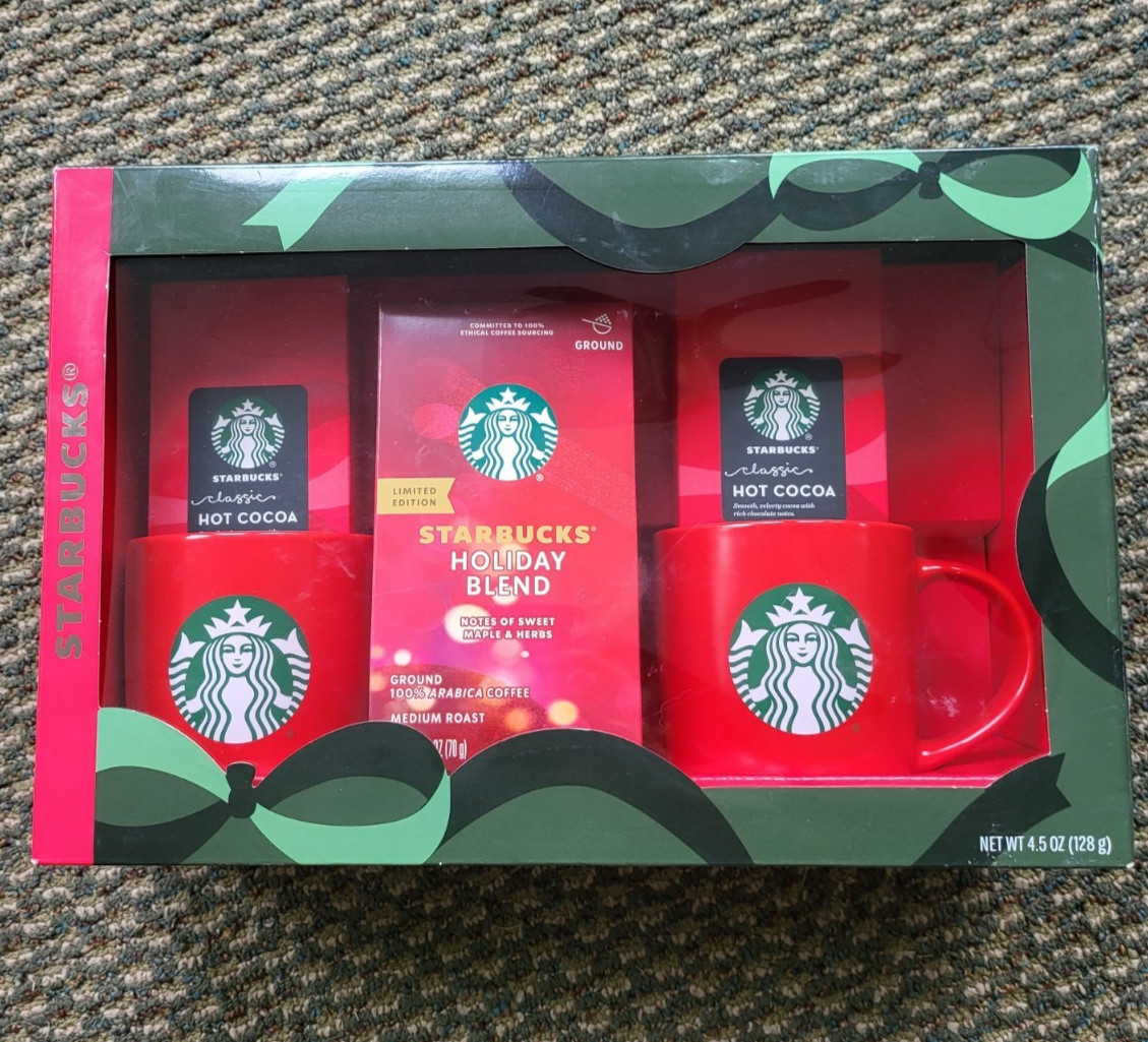 Starbucks Holiday Mugs Gift Set 2024 Red Mugs Classic Logo T1