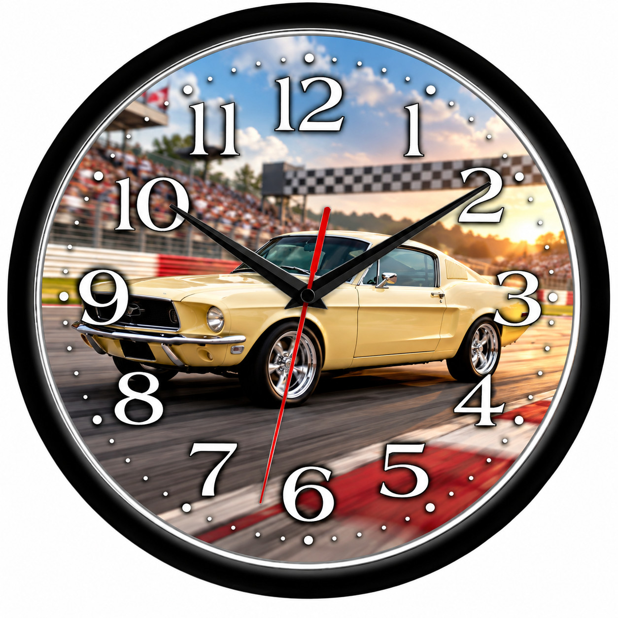 1966 Mustang Fastback 10 Inch Wall Clock | Friends and Family Gift