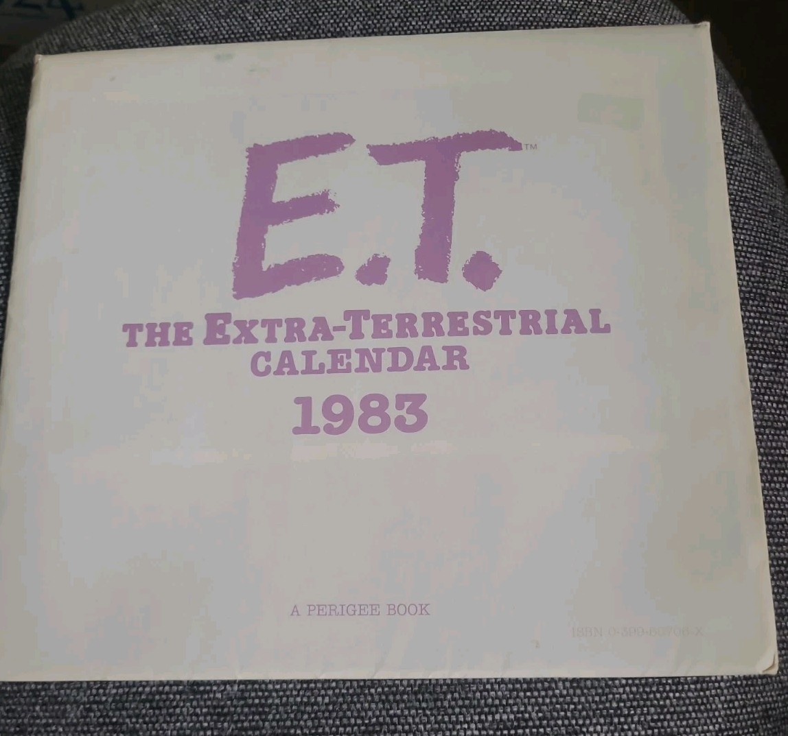 Original 1983 E.T. THE EXTRA-TERRESTRIAL Calendar DREW BARRYMORE