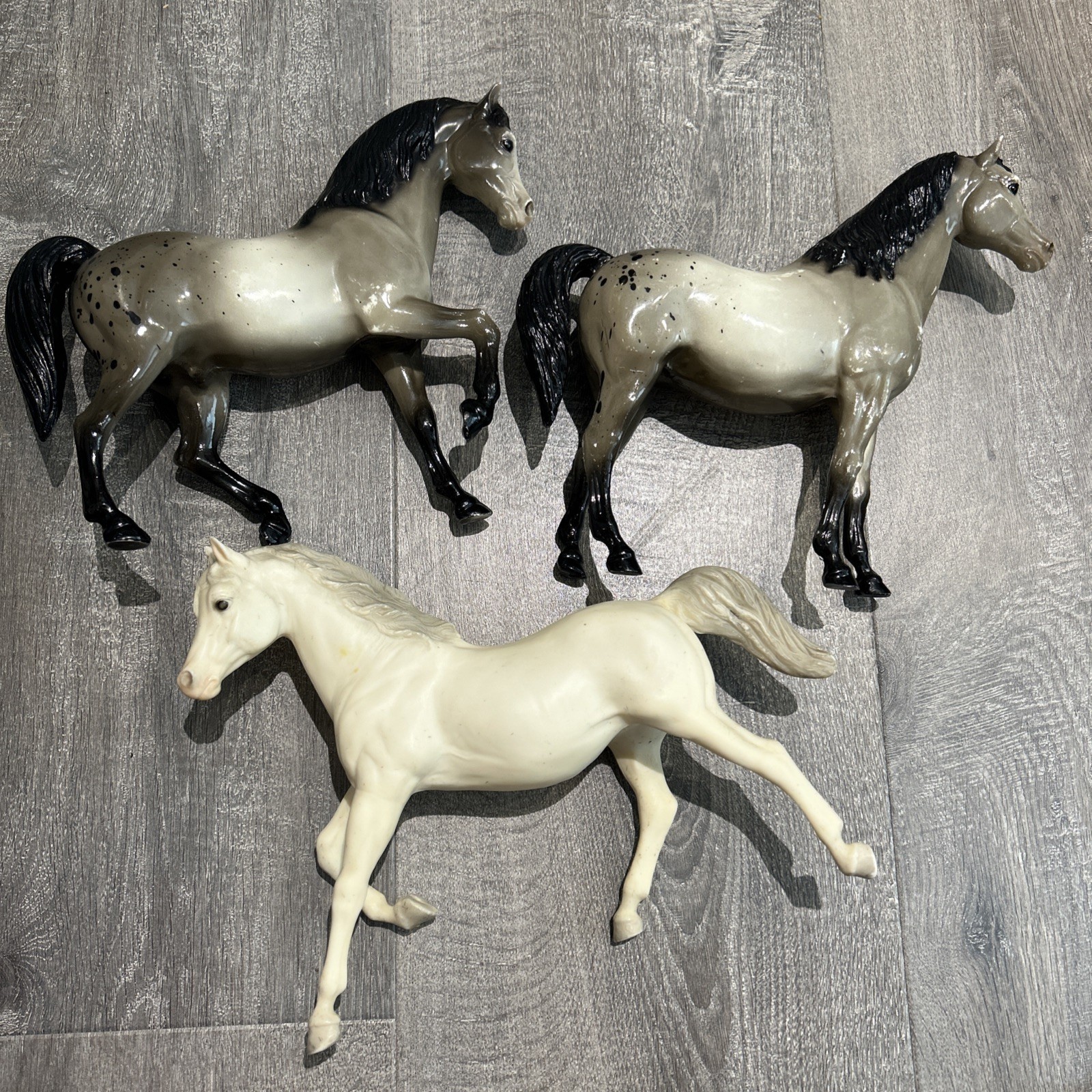 Vtg Lot Of 3 Breyer Fleck Glossy Appaloosa Family Arabian Stallion Horses Lot