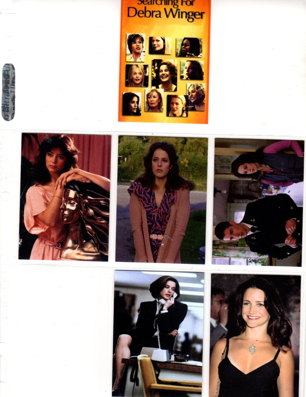 DEBRA WINGER     CUSTOM TRADING CARD 6 CARDS  SET