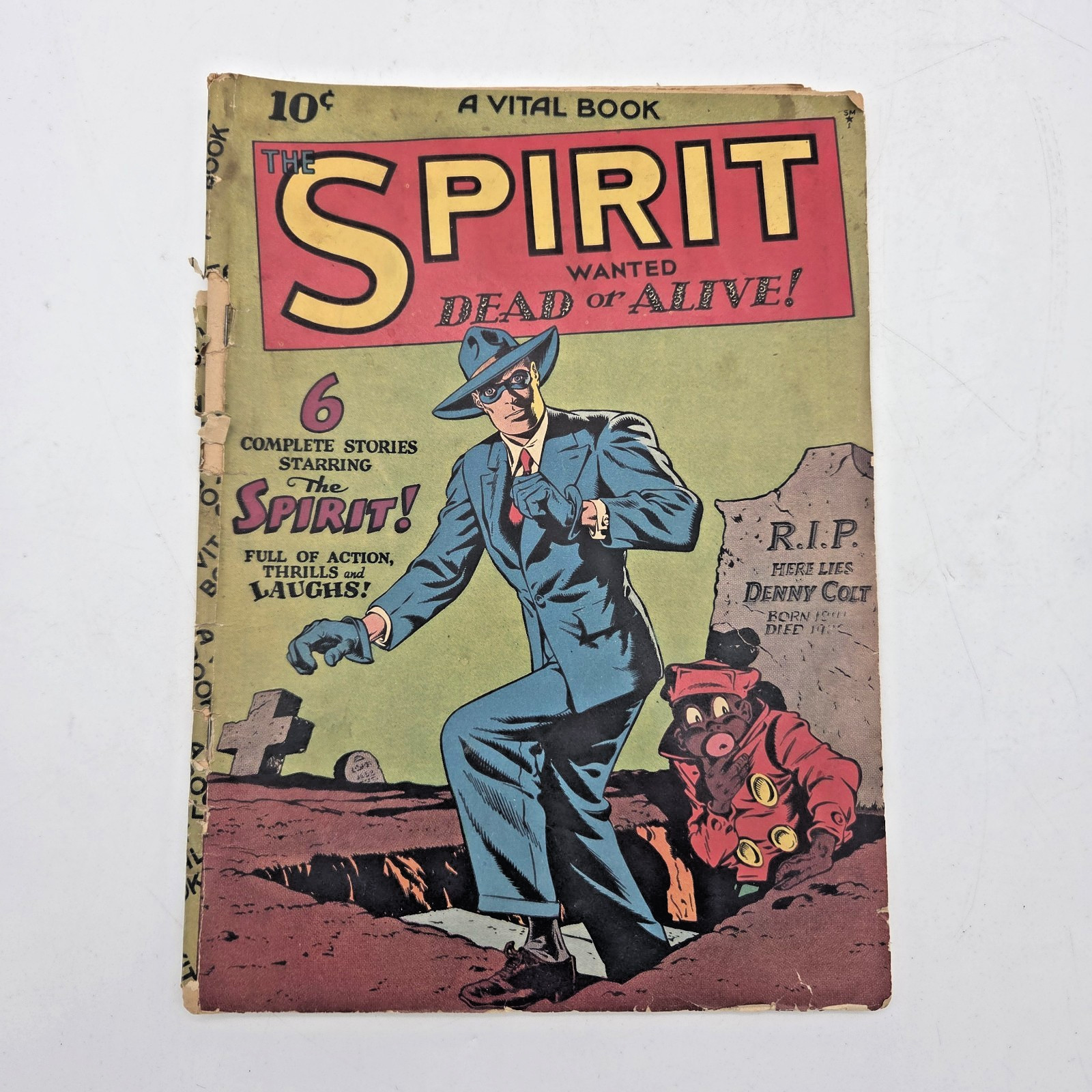 Spirit Wanted Dead or Alive Comic Book 1944 A Vital Book Authentic Rare