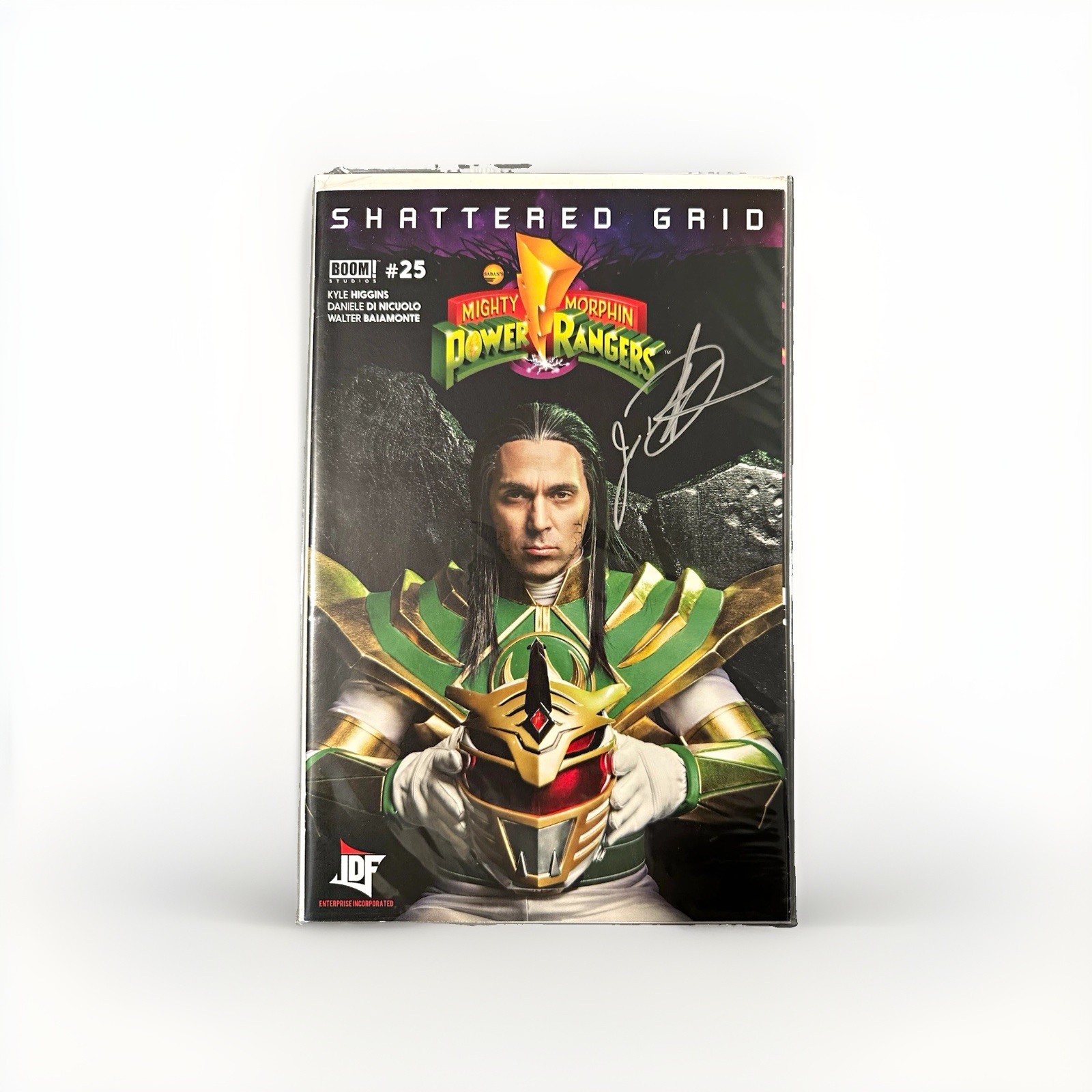 Mighty Morphin Power Rangers Shattered Grid #25 Signed JDF Comic BOOM Studios