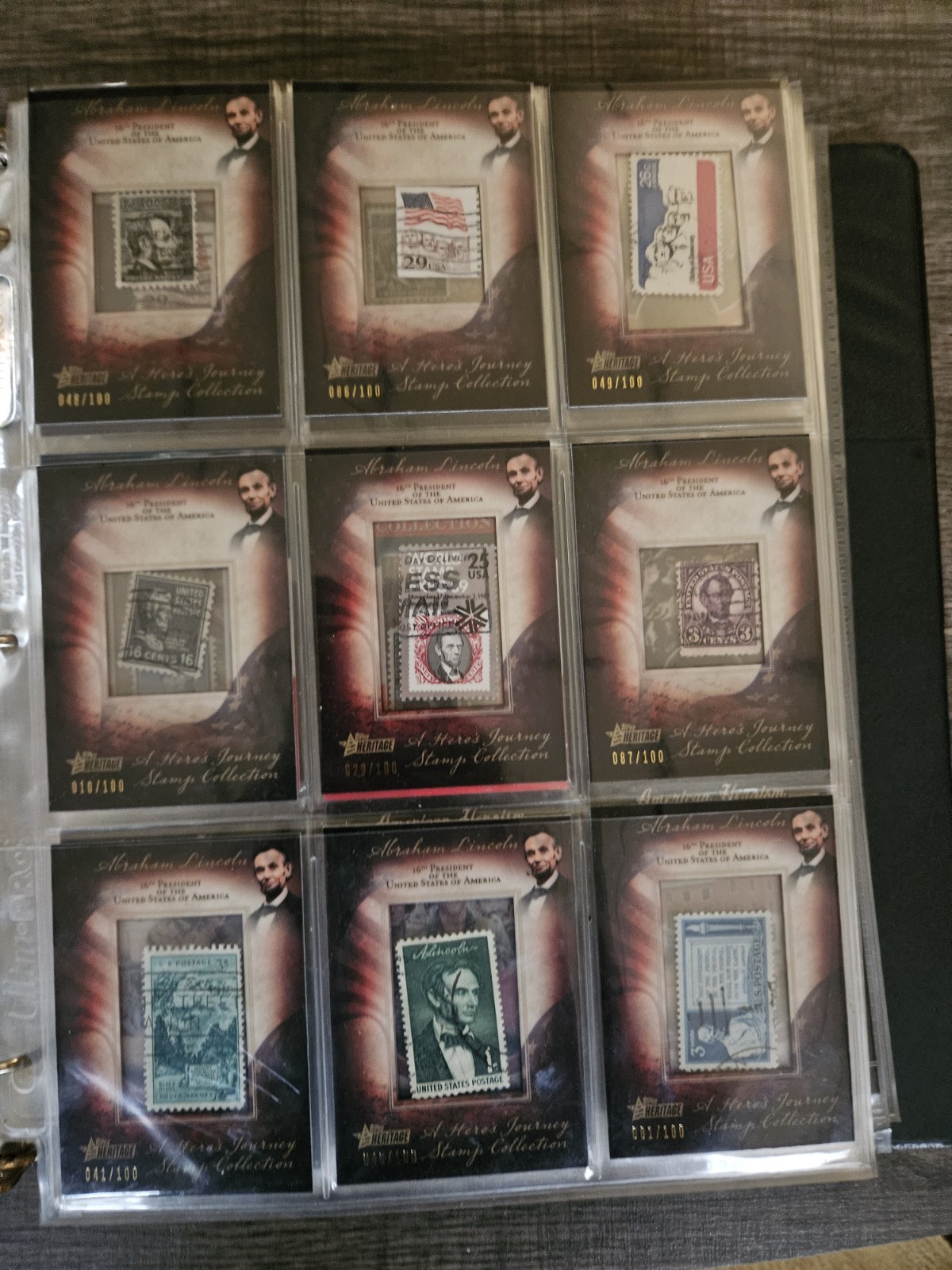 2009 topps American heritage large folder of cards