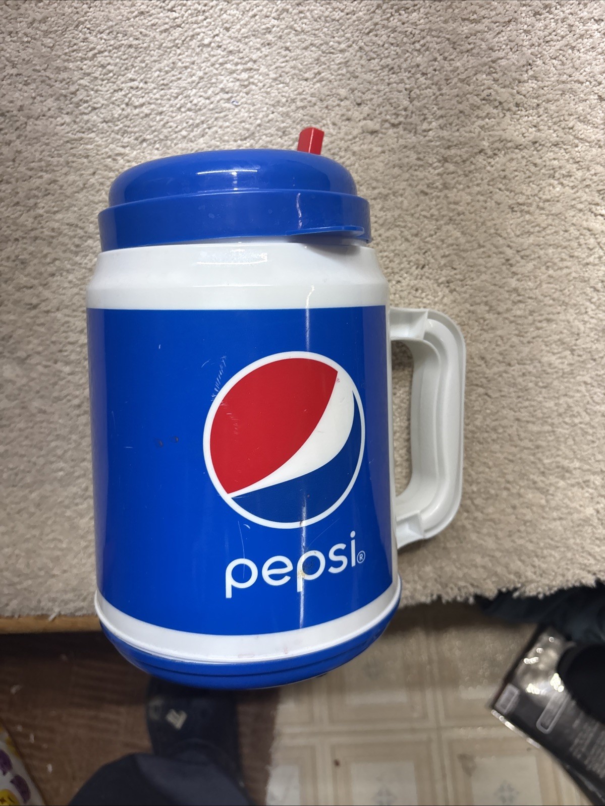 Vtg Pepsi Berk Travel Mug 64 Oz Large Tumbler Insulated