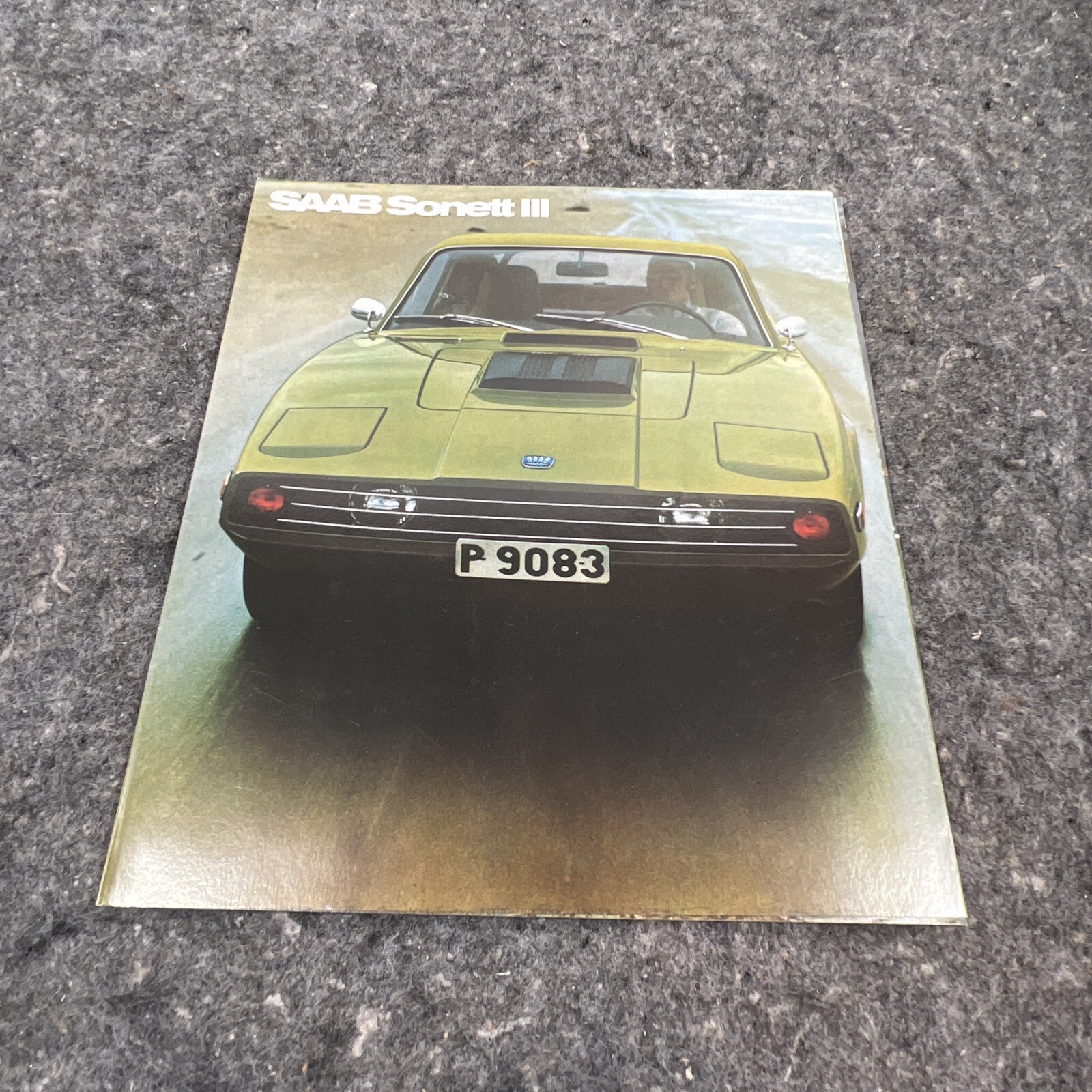Vintage 1971 Saab Sonett III Sales Brochure Folder Original literature