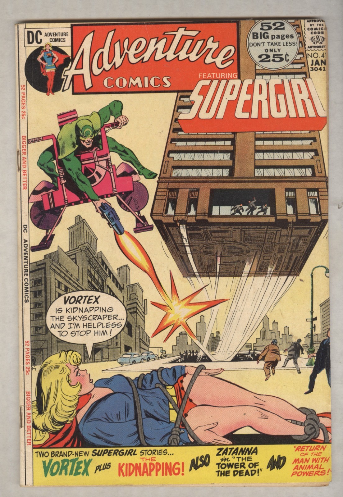 Adventure Comics #414 January 1972 VG Supergirl, Zatanna, Animal Man Adventure Comics #414 January 1972 VG Supergirl, Zatanna, Animal Man