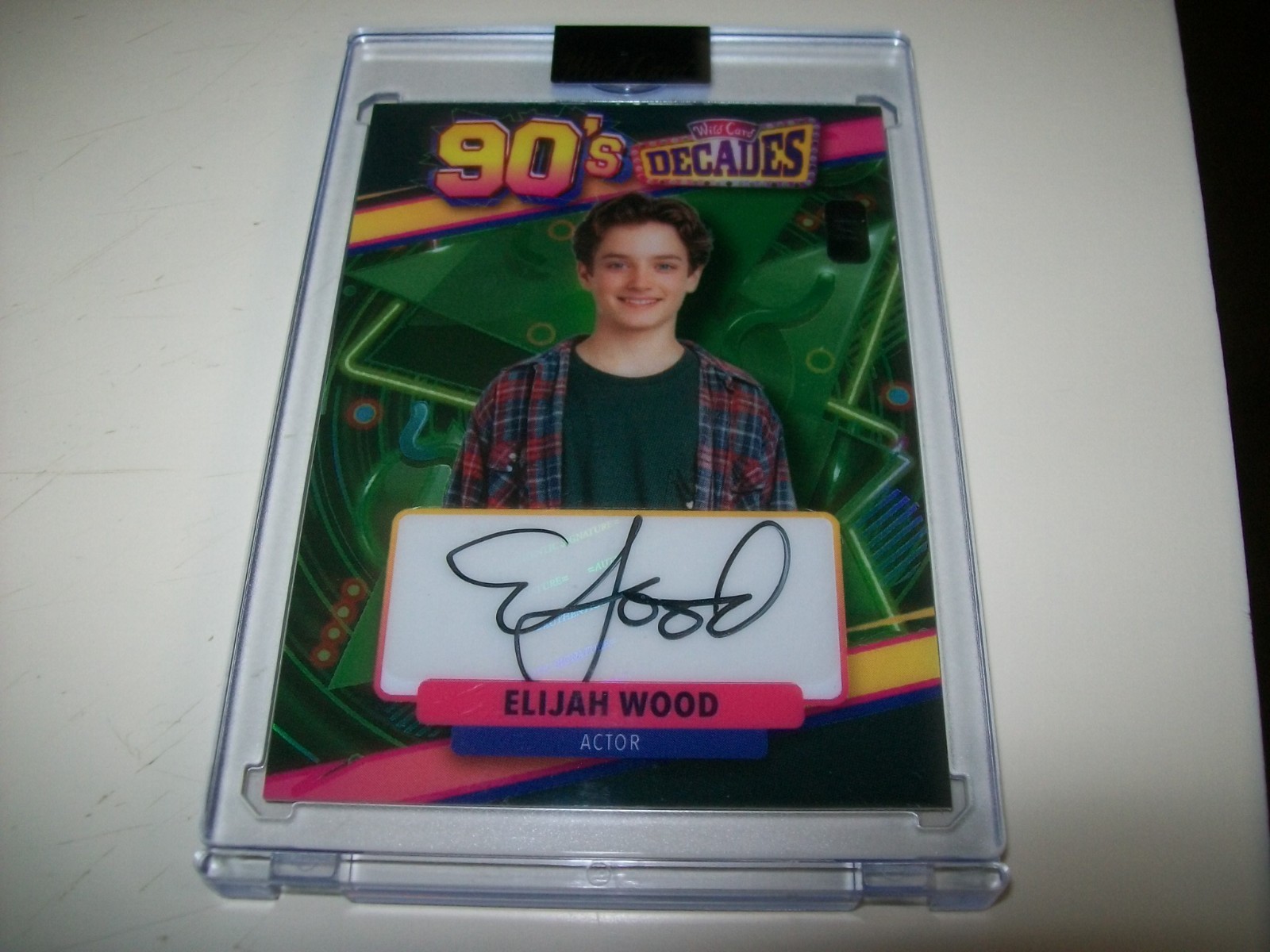 2025 Wild Card Decades 1990\'s Elijah Wood auto signed 1/1 Back To The Future II