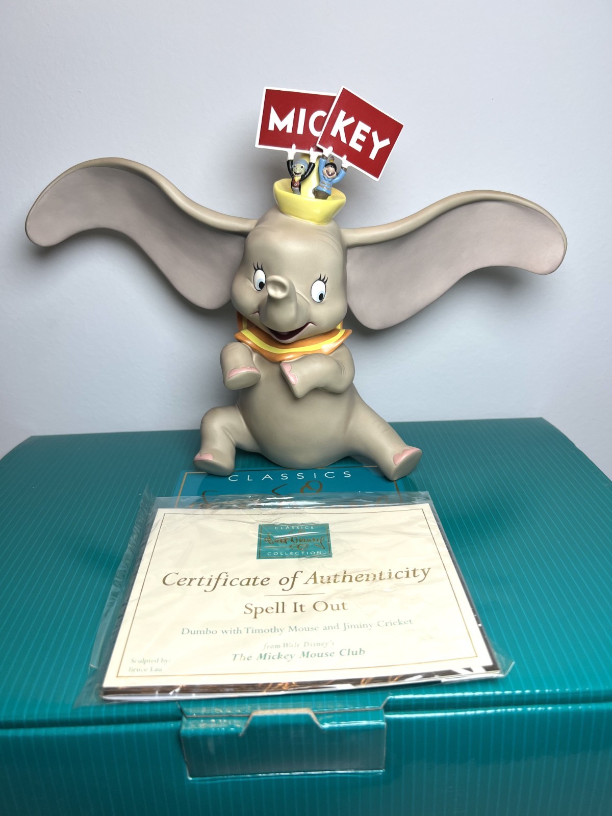 WDCC Dumbo Jiminy Cricket  & Timothy,  Spell It Out Disney MMC COA in Box
