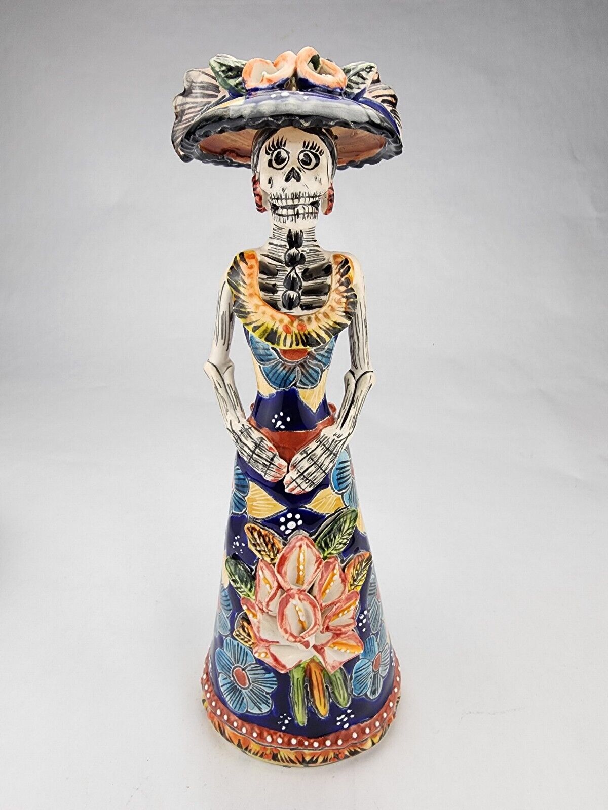 Day of the Dead Catrina Hand Painted Mexican Folk Art BKY