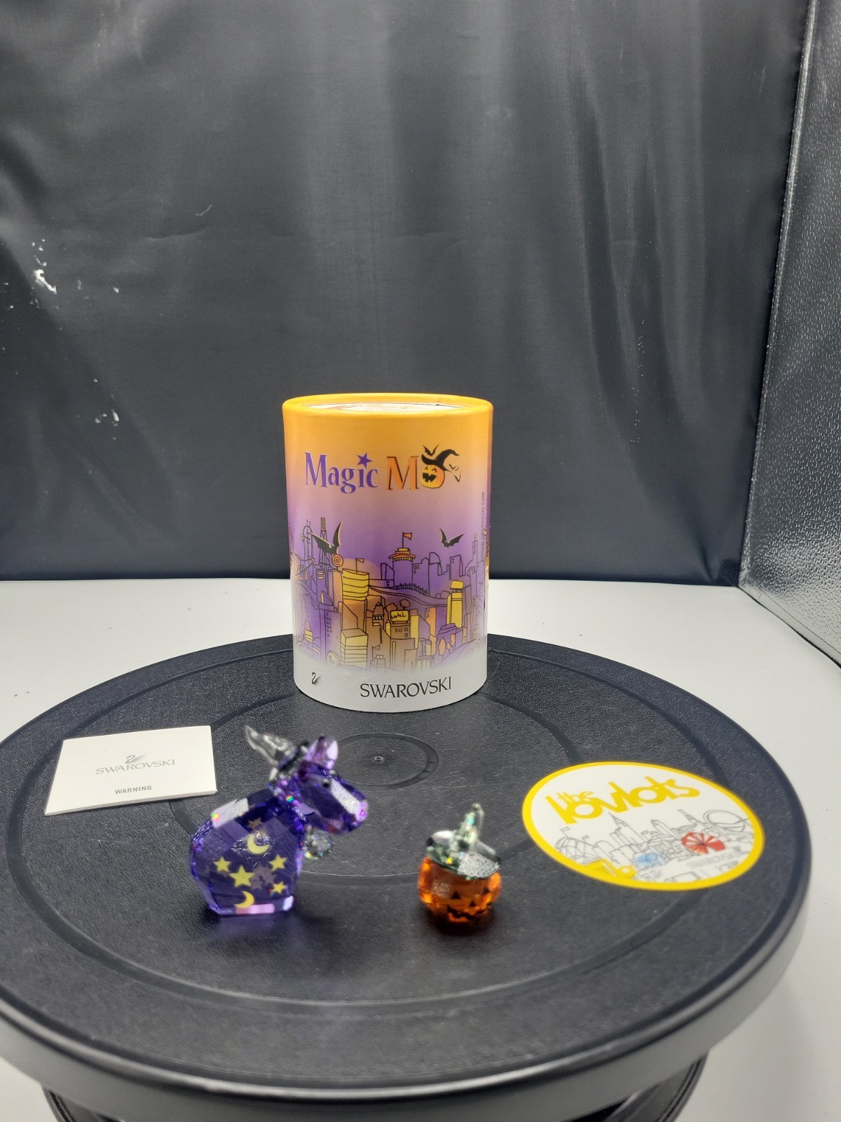 Swarovski Crystal Collectible Lovlots Halloween Magic Mo In Original Box