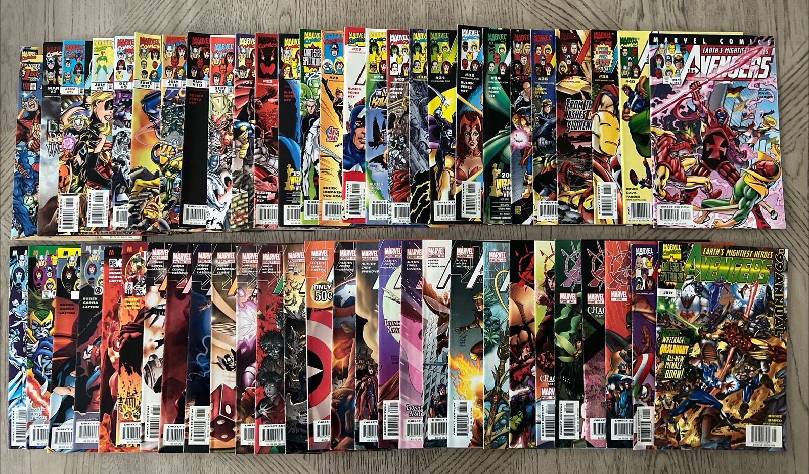 Lot Of 48 Avengers Vol.3 + #500-503, 2 Annuals & Finale Marvel Comics 1998 READ