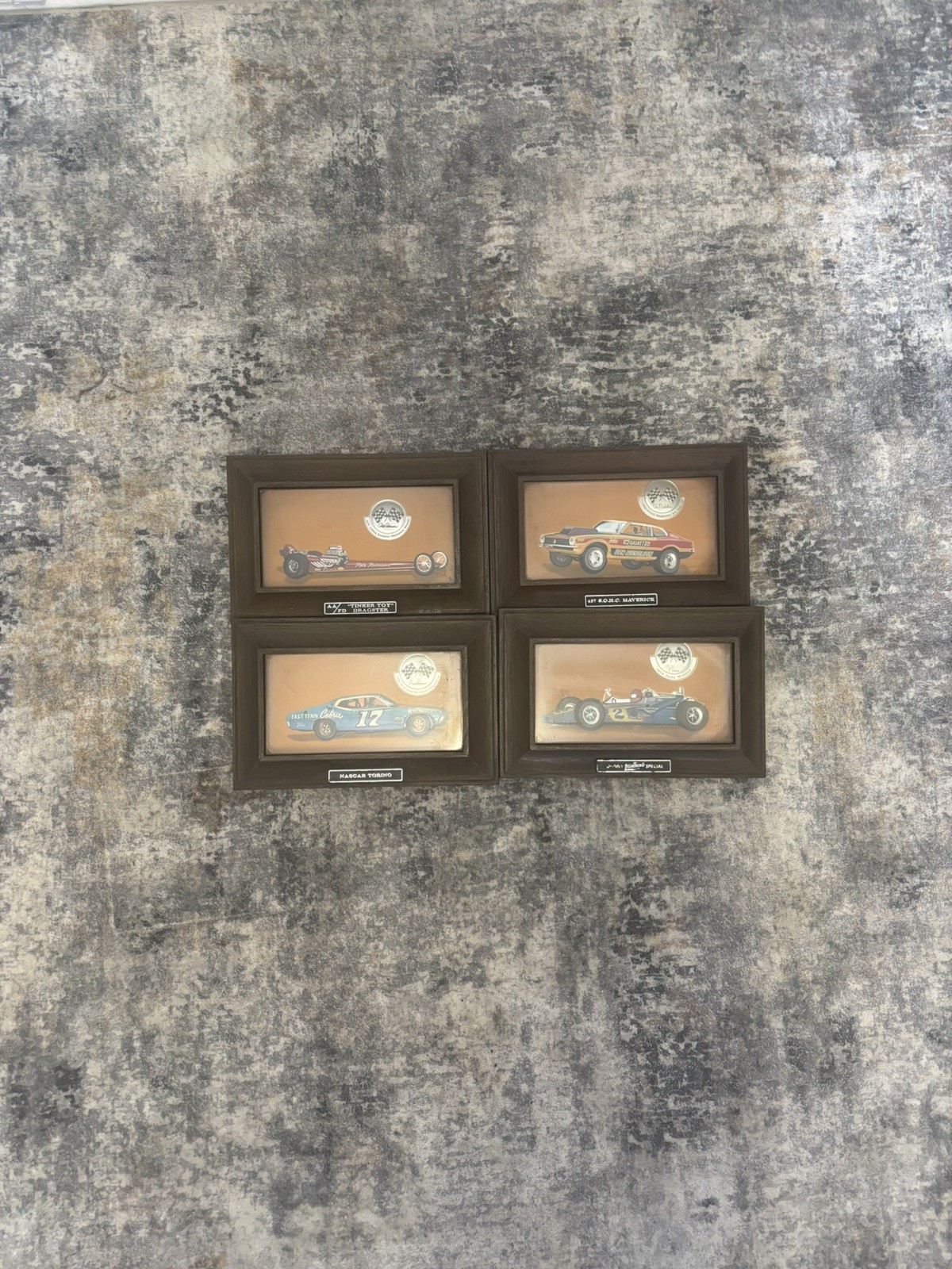 1969 1970 Ford Autolite Promotional Display Shadow box set of 3 -“