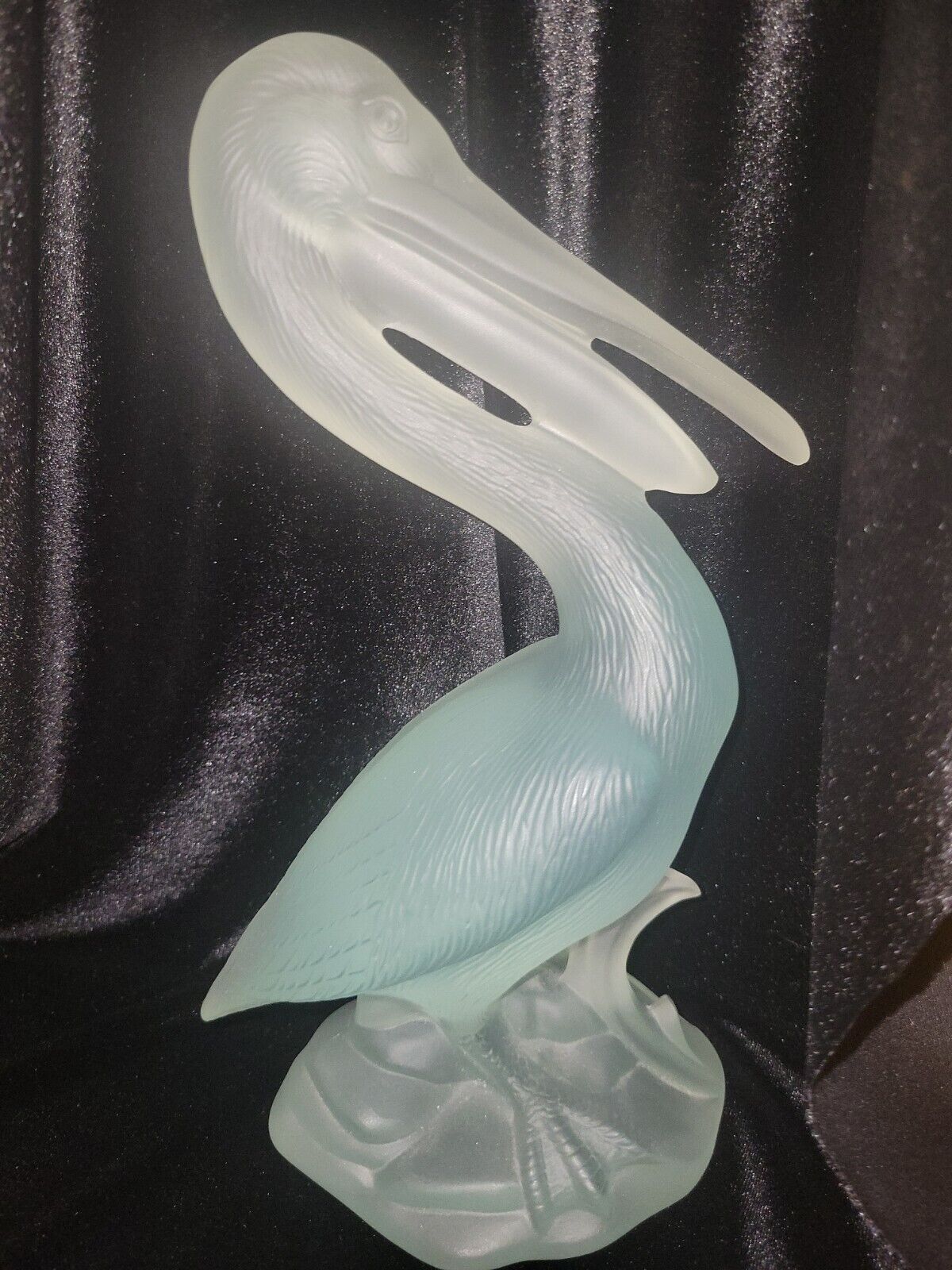 RARE Vintage MCM Lucite Pelican 9.5' Sculpture Figurine Signed By Robert