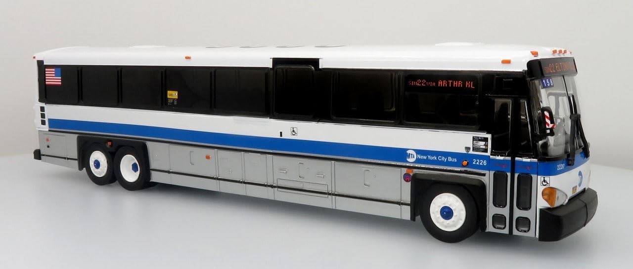 MCI D4500CT New York City Transit Commuter Bus  1:50 Scale Iconic Replicas ABS