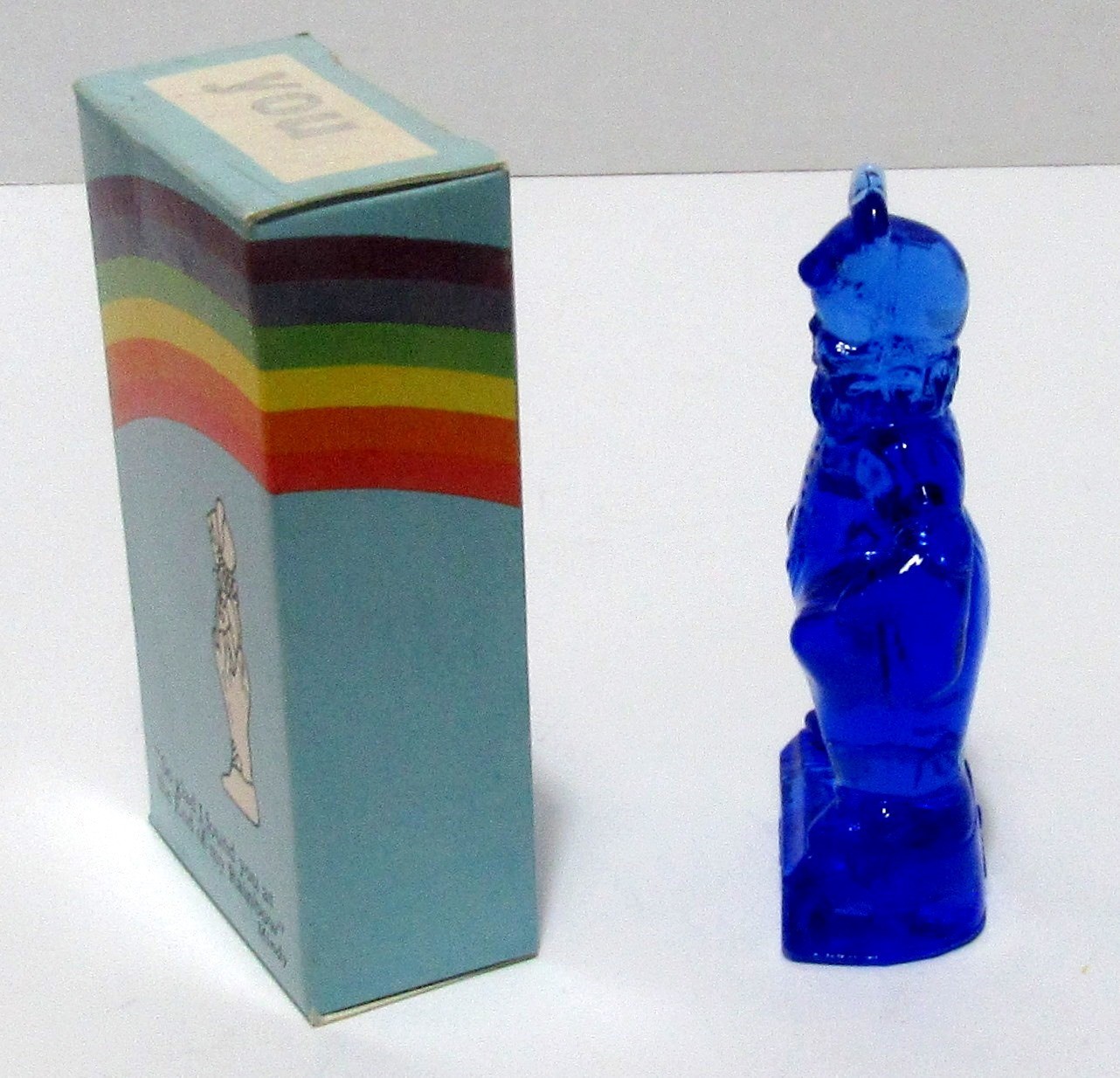 1983 Mosser Glass So GLAD I FOUND “YOU” at The END of MY RAINBOW MINDY Girl Clow