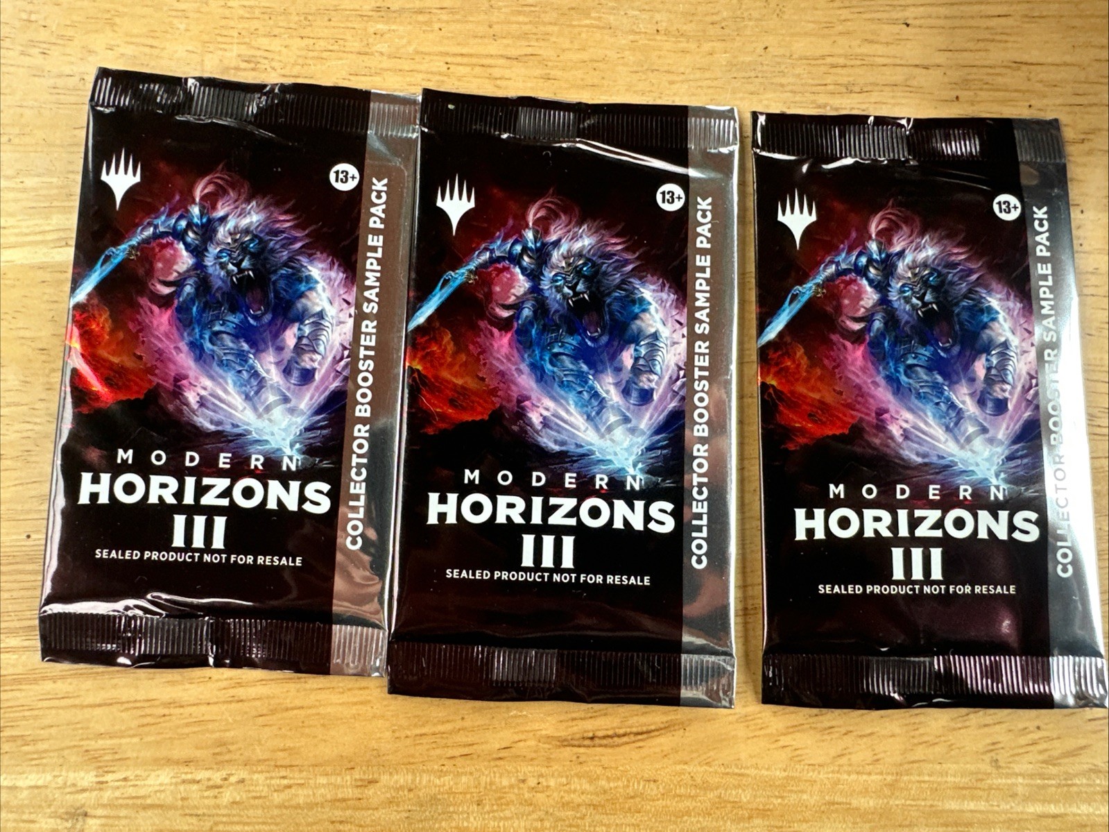 3 Modern Horizon 3 Collector Booster Sample Packs  MTG EMPTY NO CARDS