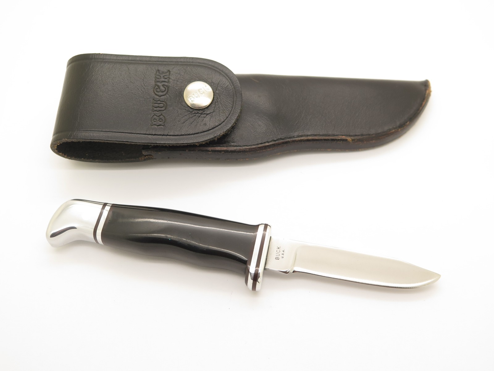 Vintage 1967-72 Buck 116 Caper Two 2 Liner Fixed Blade Hunting Knife