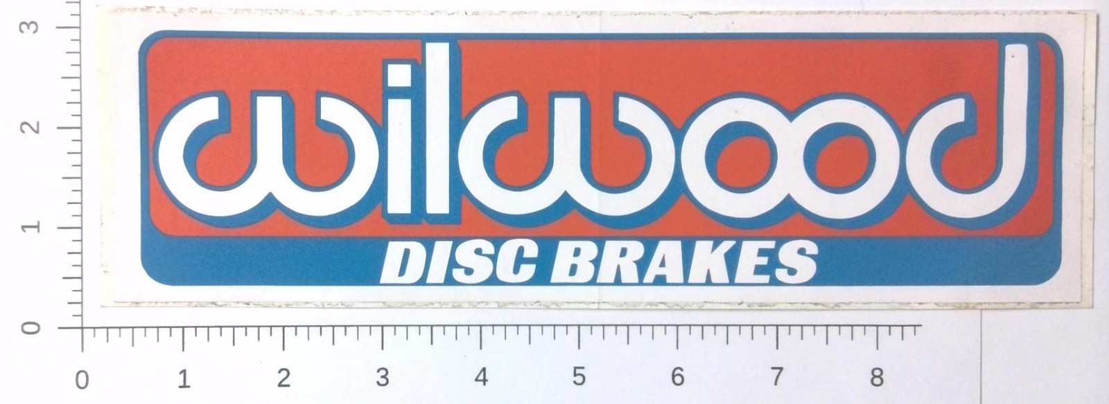 Vintage Wilwood Disc Brakes Red White Blue Hot Rod Sticker Decal