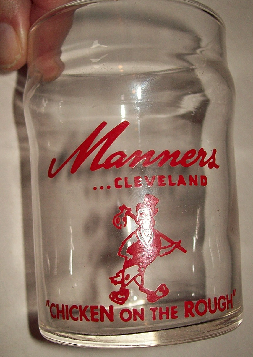 Early 1950s Manners Big Boy (Cleveland OH) Restaurant Drinking Glass-Mint/Unused