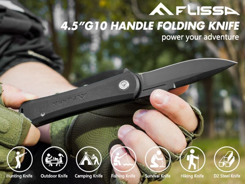 FLISSA Folding Pocket Knife 4.5\ FLISSA Folding Pocket Knife 4.5\