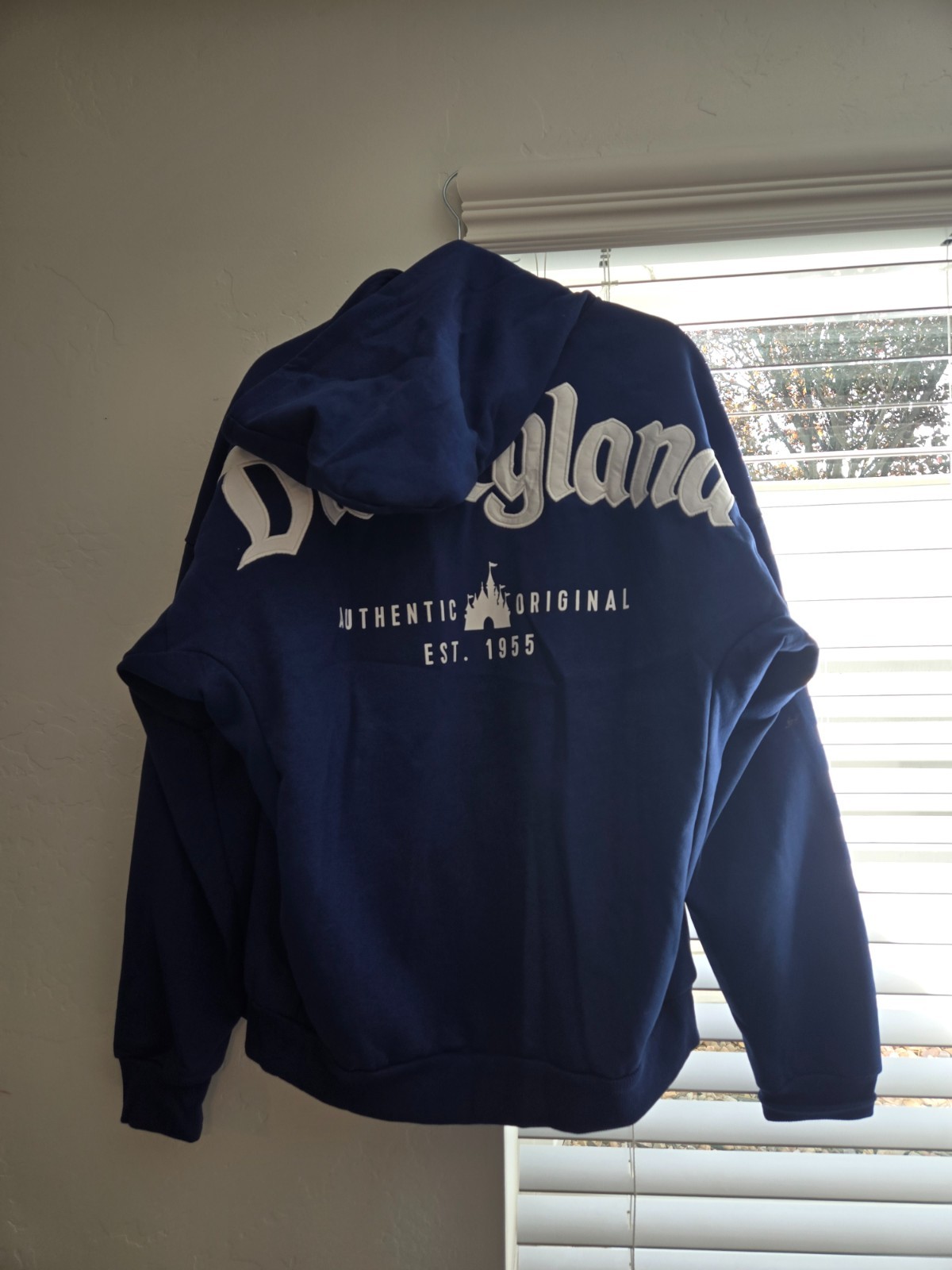 Disneyland Resort Embroidered Logo Blue Zip up Hoodie - Medium Disneyland Resort Embroidered Logo Blue Zip up Hoodie - Medium