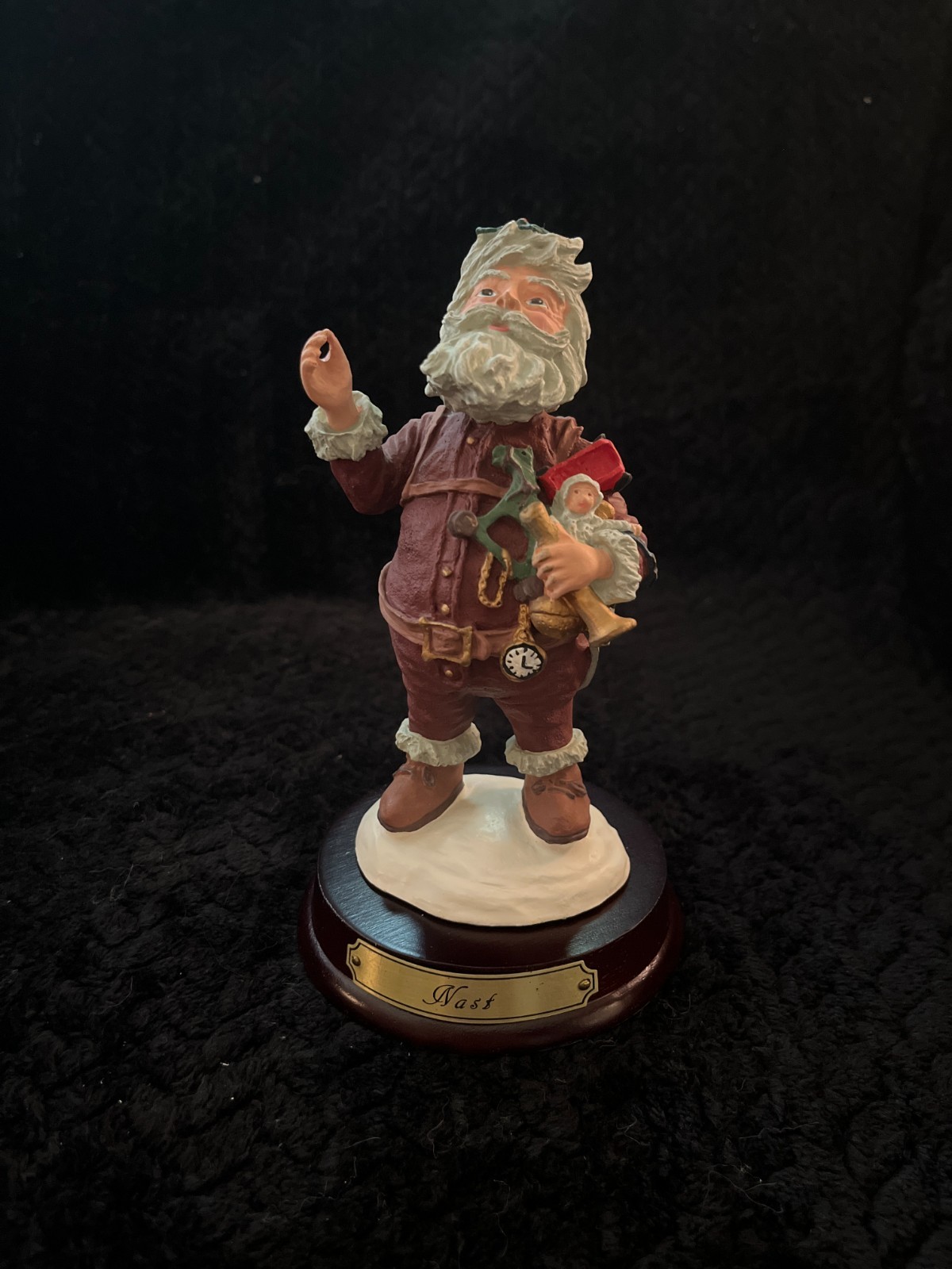Duncan Royale Nast Santa Figurine History of Santa Claus Vintage Christmas 1983