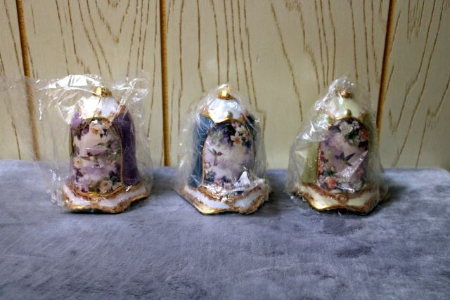 Bradford Editions Set Lena Liu Delicate Treasures 3 Hummingbird Bell Ornaments