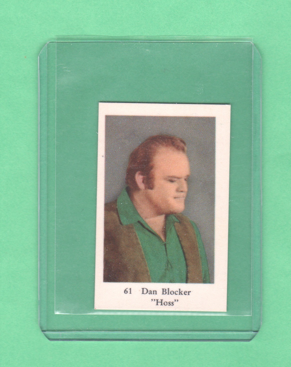 Dan Blocker 1961 Dutch Gum Numbered Set 3 (1-300) #61 Pack Fresh Nrmnt-mt Dan Blocker 1961 Dutch Gum Numbered Set 3 (1-300) #61 Pack Fresh Nrmnt-mt