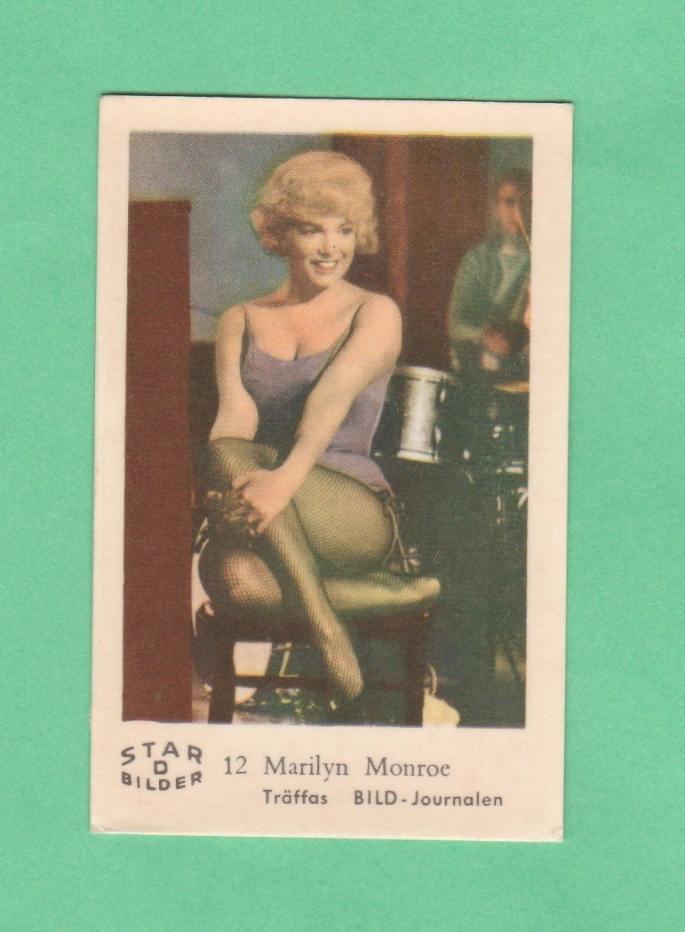 1963 Dutch Gum Star Bilder D #12 Marilyn Monroe Ex-exmnt