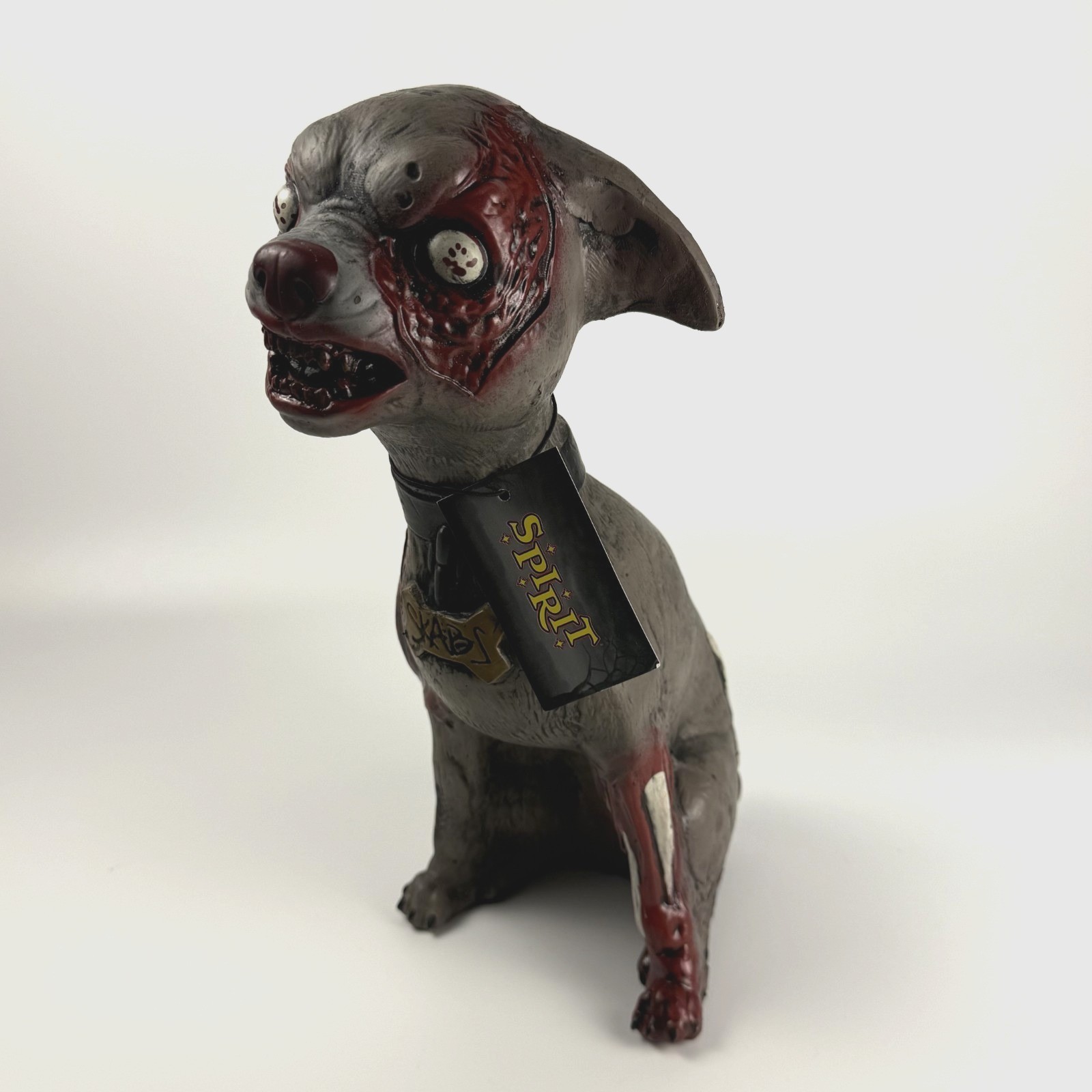 Rare Discontinued Spirit Halloween Blow Mold Zombie Dog - Scabs - New