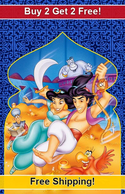 Aladdin 1994-01 11x17 Movie TV Show Poster Buy 2 Get 2 Free 
