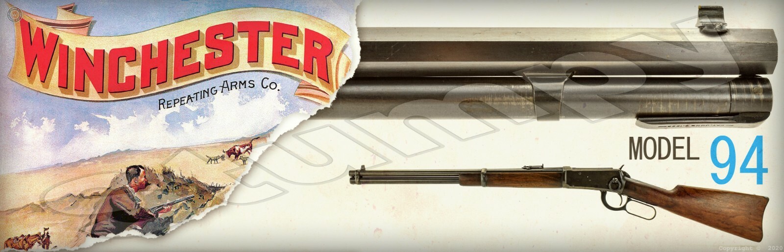 Winchester Model 94 S    Metal Sign 6\
