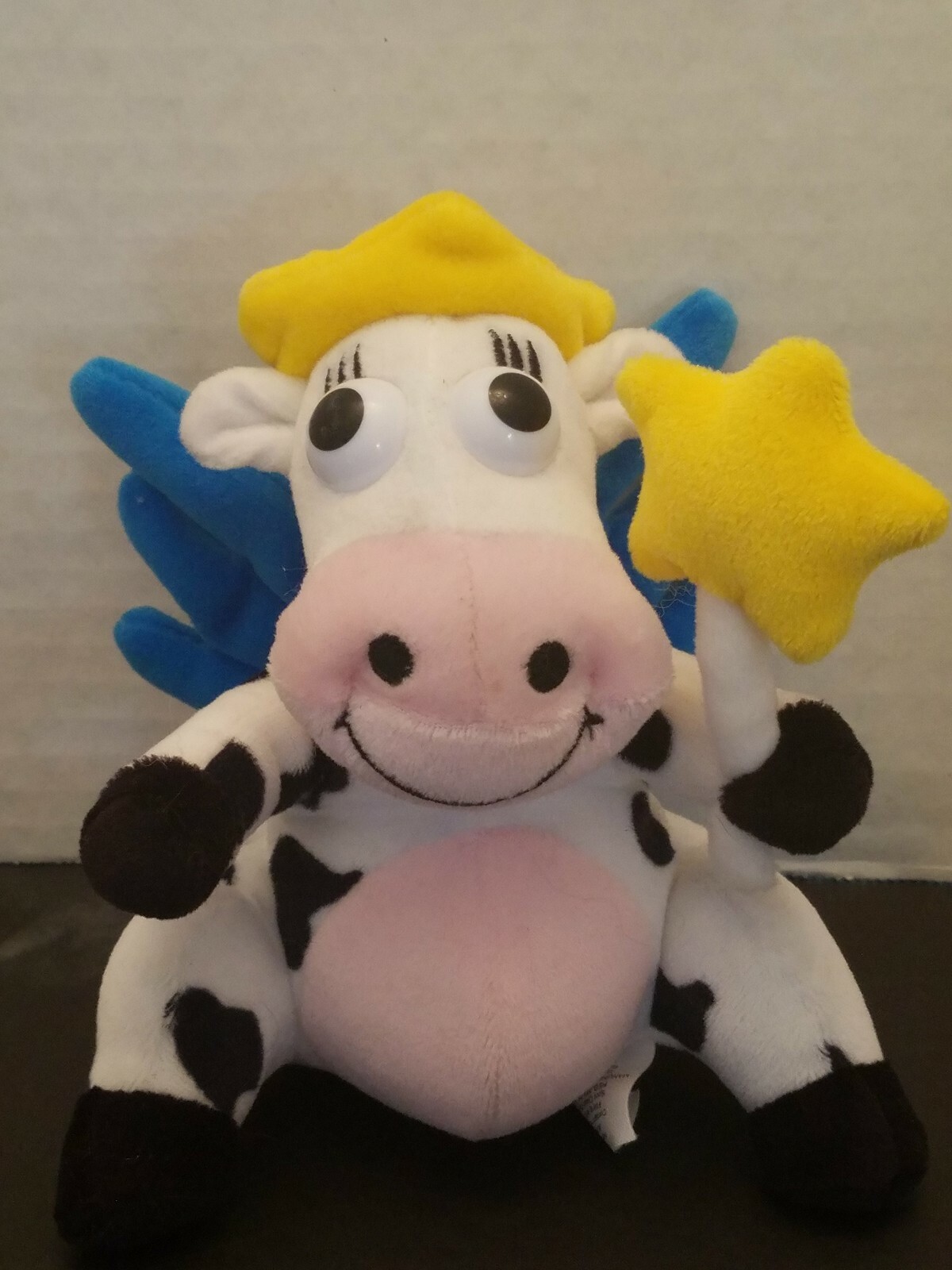 VINTAGE 1998 COMMERCIAL KRAFT SINGLES DAIRY FAIRY COW ADVERTISING PLUSH BEANBAG VINTAGE 1998 COMMERCIAL KRAFT SINGLES DAIRY FAIRY COW ADVERTISING PLUSH BEANBAG