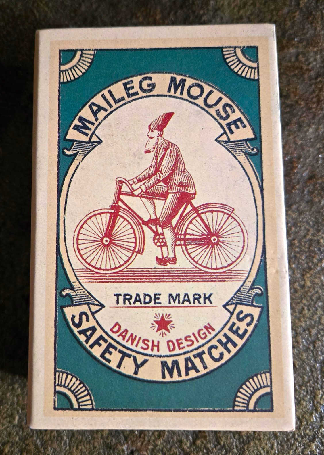 Maileg Christmas Mouse Rare Little brother Matchbox w/ Bed & Bedding