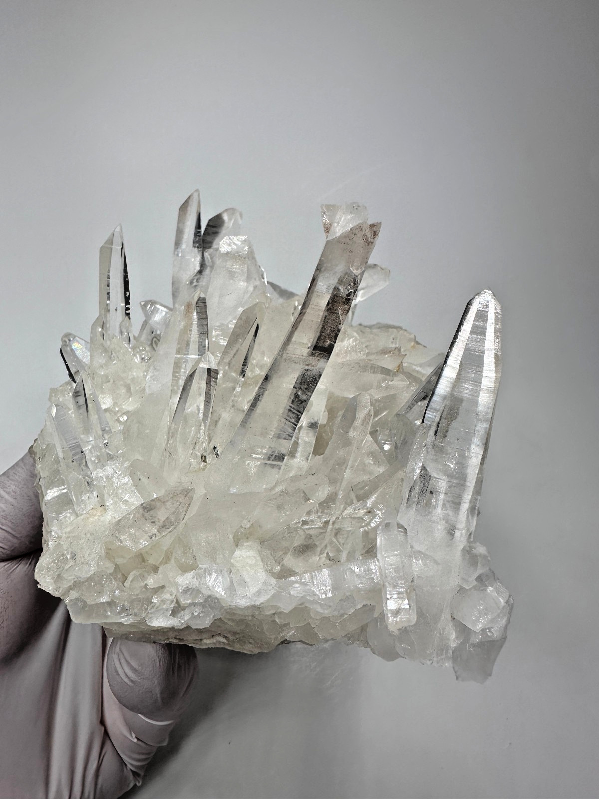 Exquisite___Large Colombian Lemurian Quartz Crystal Cluster Colombia