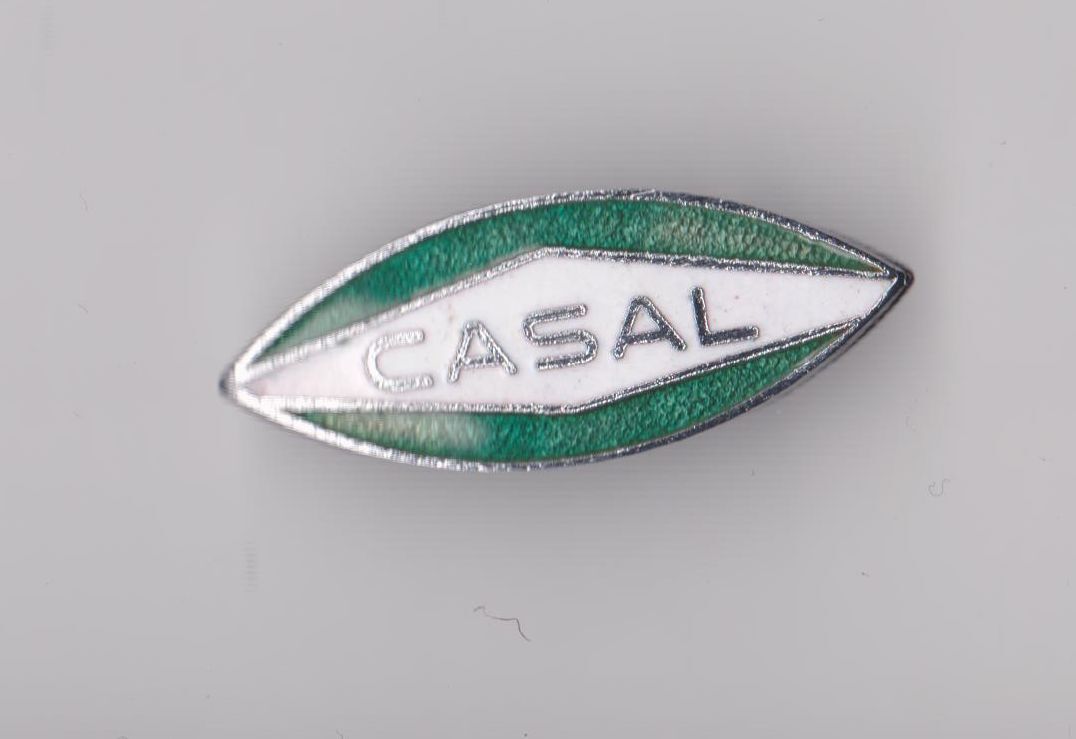 Vintage enamel CASAL motorcycle pin badge logo motorbike Race Moto 