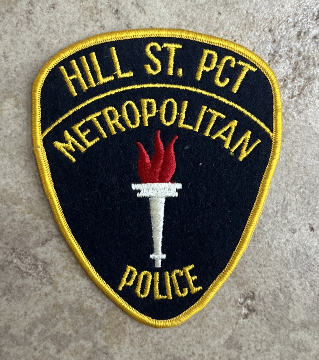 Vintage Hill St Pct Metropolitan Police TV Prop Hill Street Blues Patch
