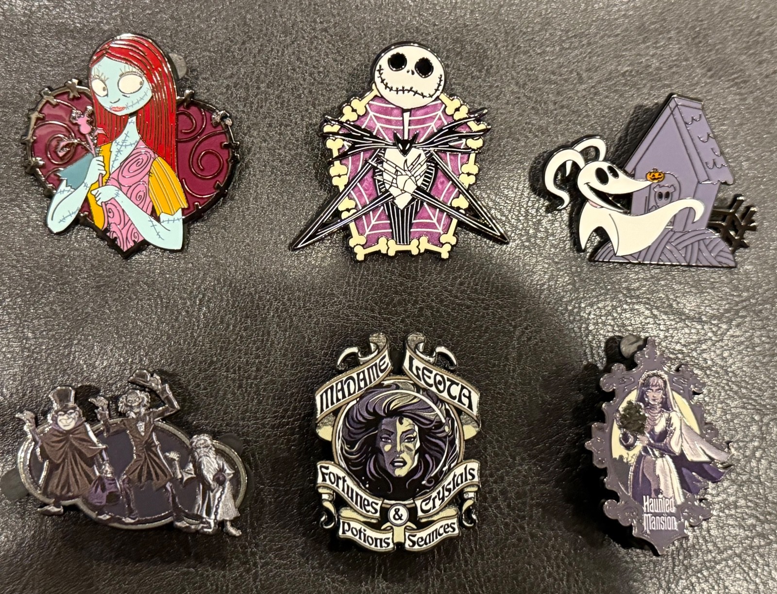 Lot of 6 Authentic Disney Pins- 3 Nightmare Before Christmas & 3 Haunted Mansion