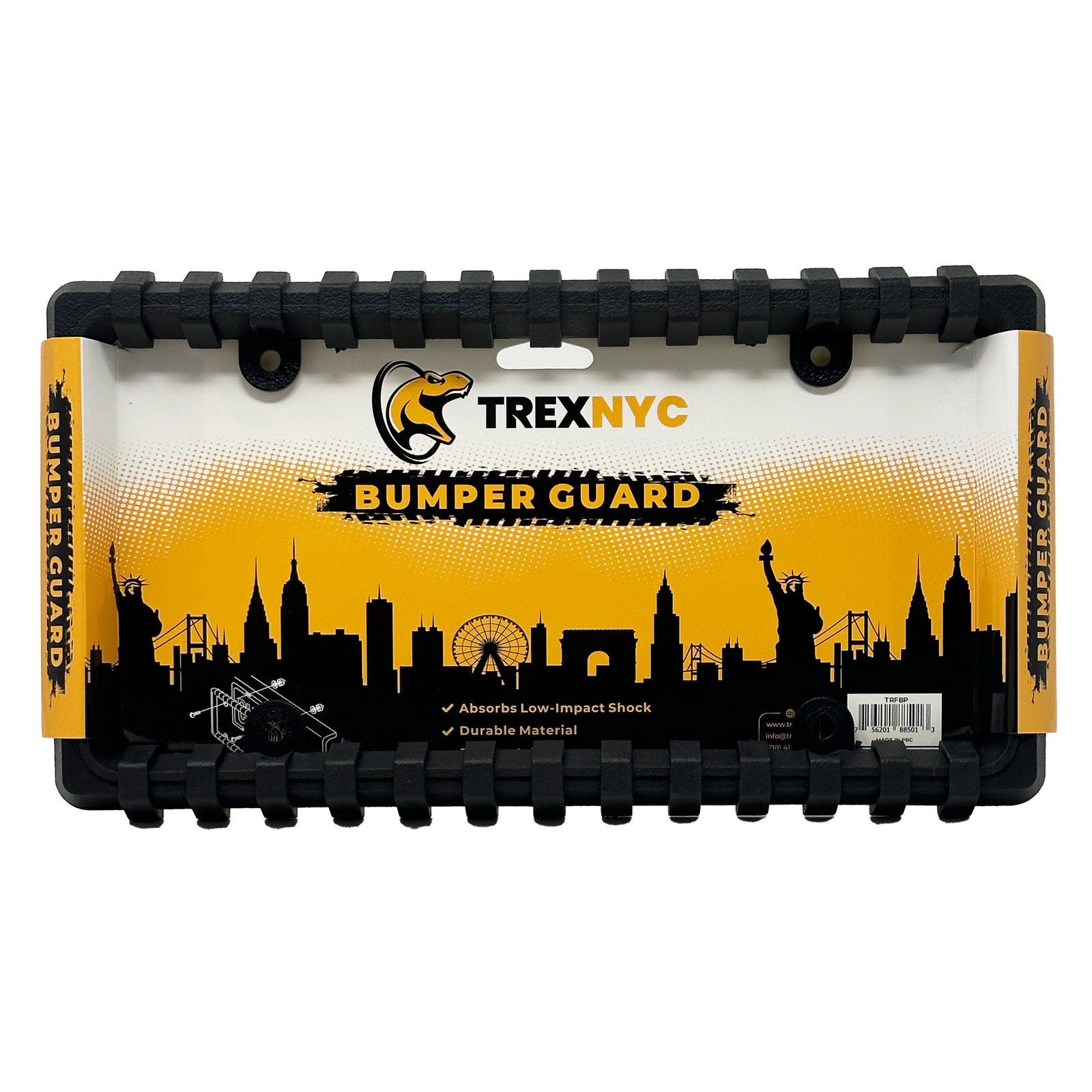 TrexNYC License Plate Bumper Guard - Front Bumper Guard. TrexNYC License Plate Bumper Guard - Front Bumper Guard.