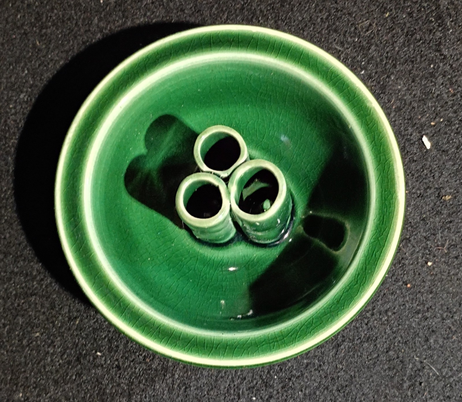 Vintage Ceramic Candle Holder, Artist Signed. 3\