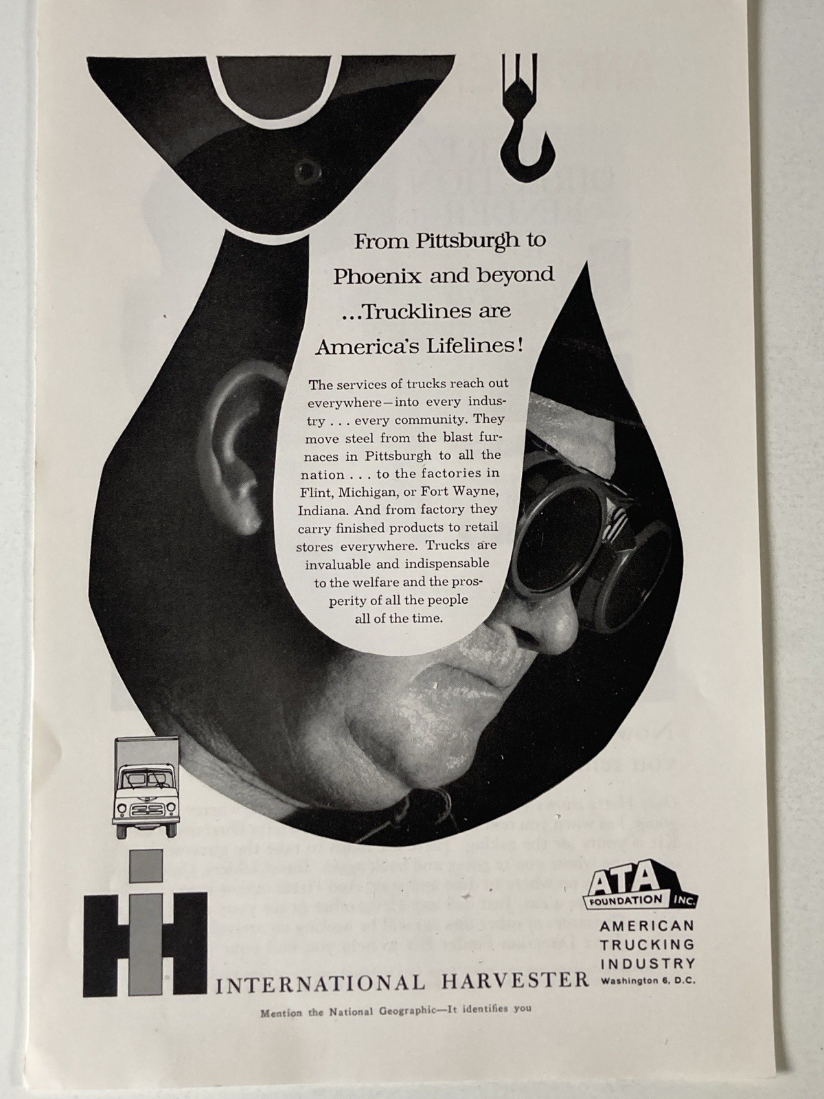 1959 International Harvester Trucks Print Ad From Pittsburgh To Phoenix