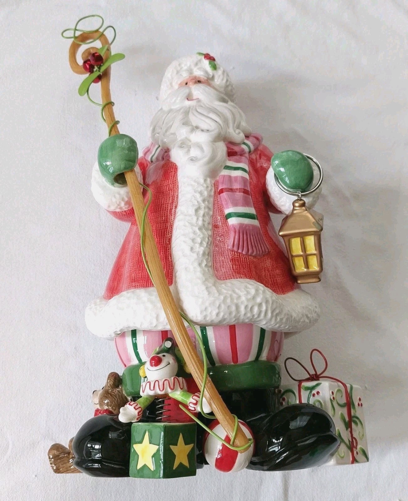 Fitz & Floyd Mingle, Jingle, Be Merry Christmas Santa Claus Figurine Vintage 