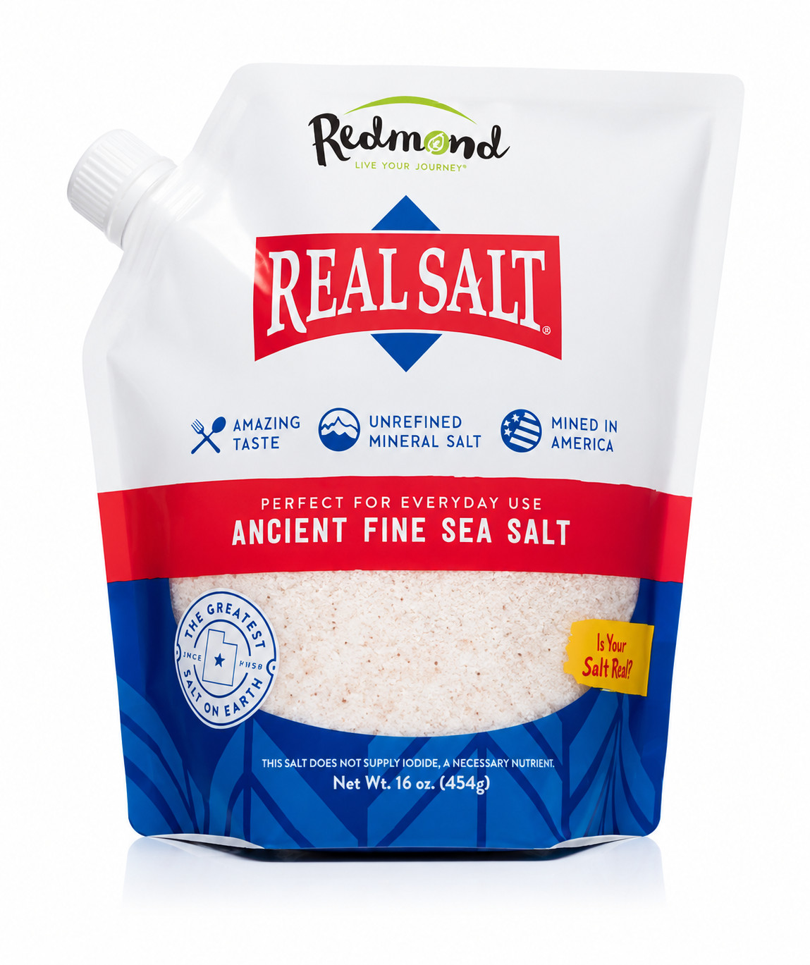 Redmond Real Salt Ancient Fine Sea Salt 16 oz